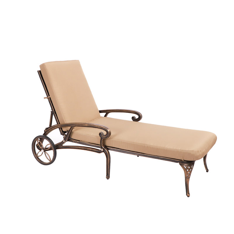 World Menagerie Interlochen Outdoor Metal Chaise Lounge Wayfair